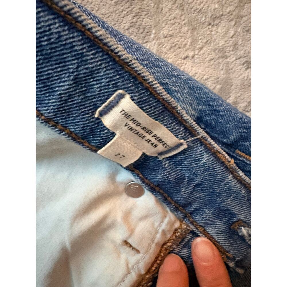 Madewell Perfect Vintage Jeans Women’s 27 High Rise Straight Medium Wash - Picture 3 of 4